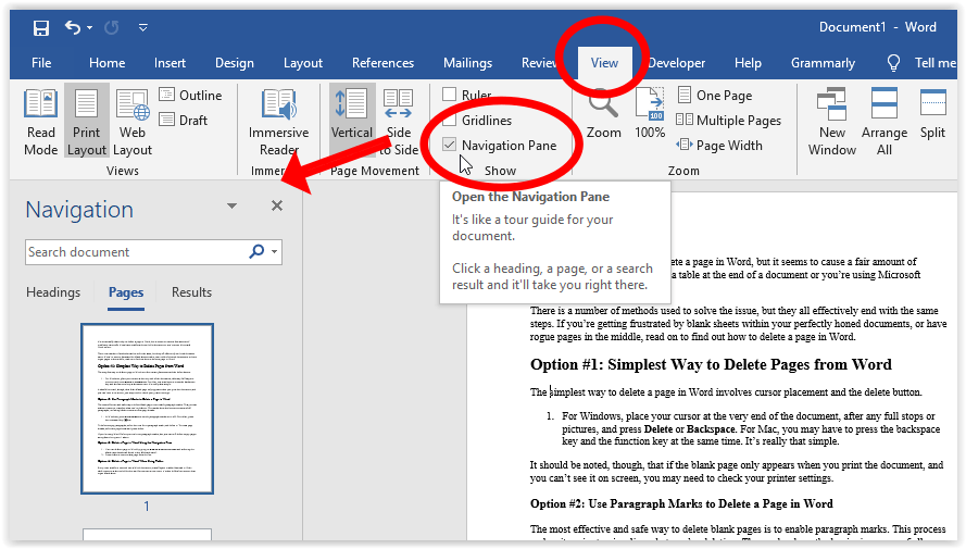 in word for mac is it possible to move from p 1 to 20?